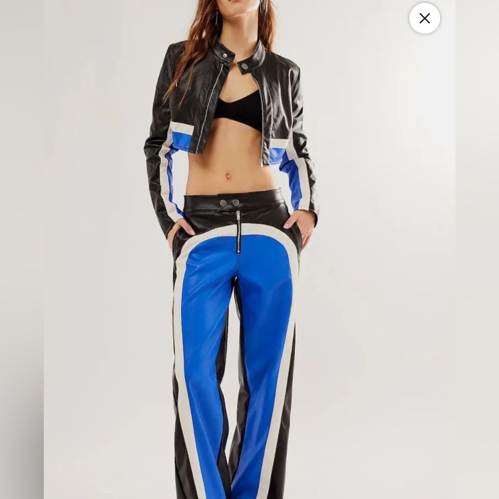 NWOT Free people Incognito Moto Suit two piece set XS